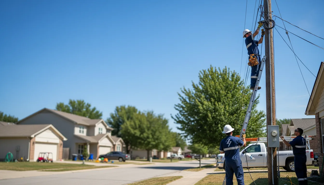 Residential electrician providing installation services in Loman, MN